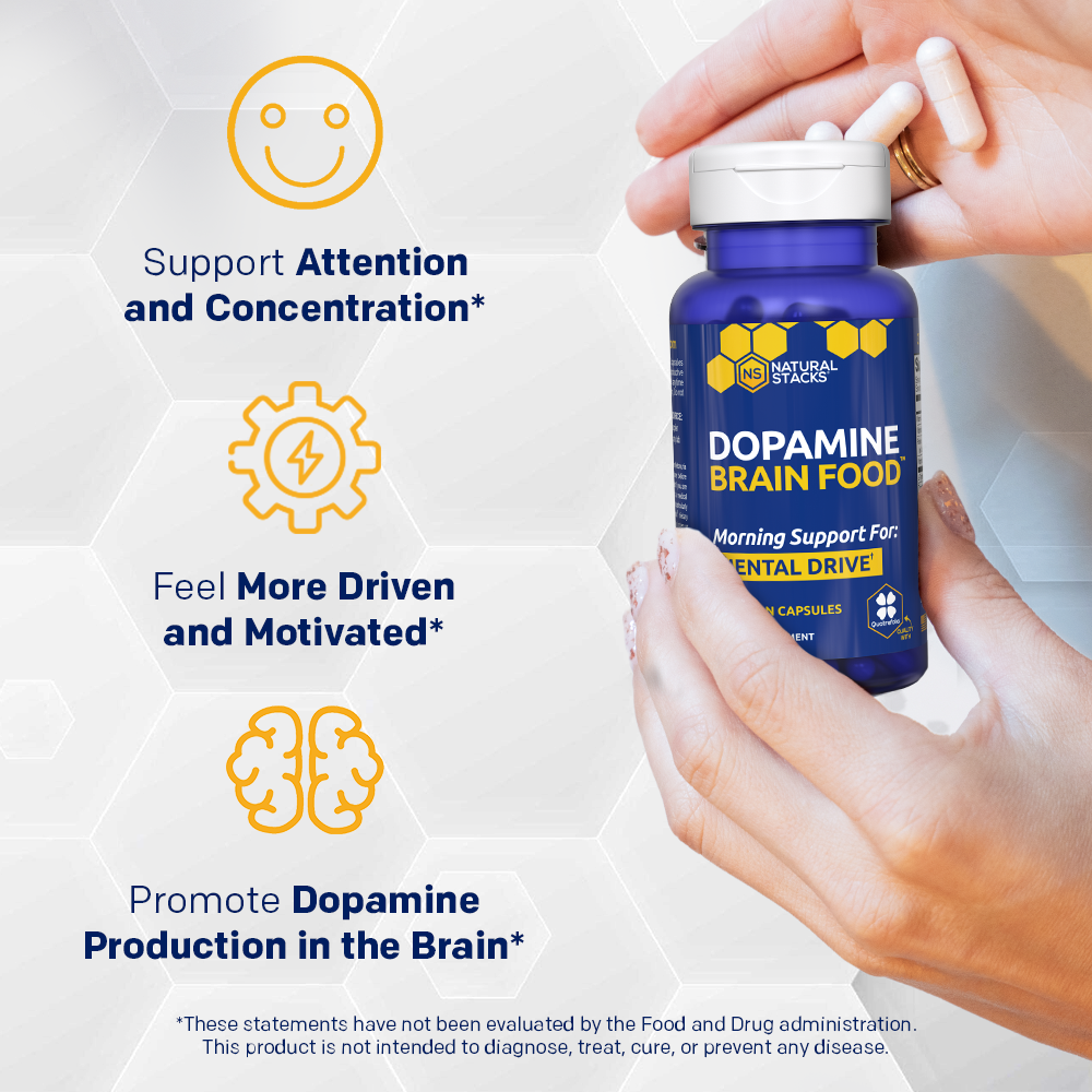 Dopamine Brain Food supports attention, drive and dopamine production